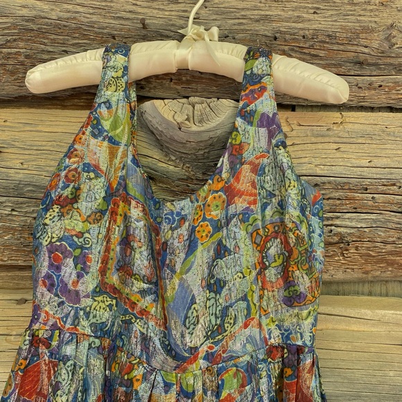 Vintage 60’s | Metallic | Tassle | Women’s Size Medium | Prom | Dress - Picture 3 of 9